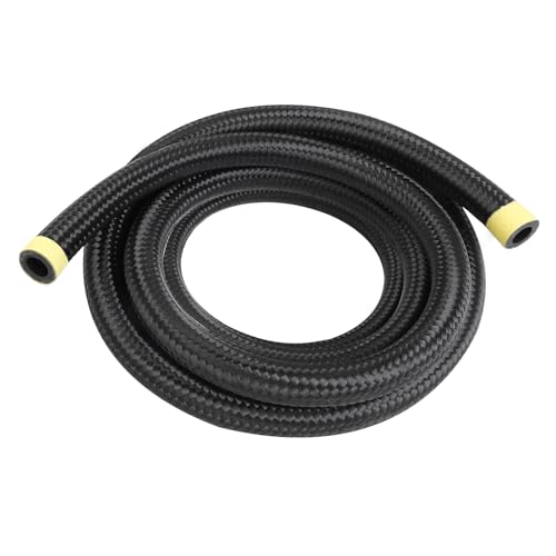 Eunice 6AN Fuel Line 11FT 38 Nylon Braided Fuel Hose Transmission Cooler Hose for Power Steering Nylon CPE Hose for Oil Gas Air and Lubricant - Image 1
