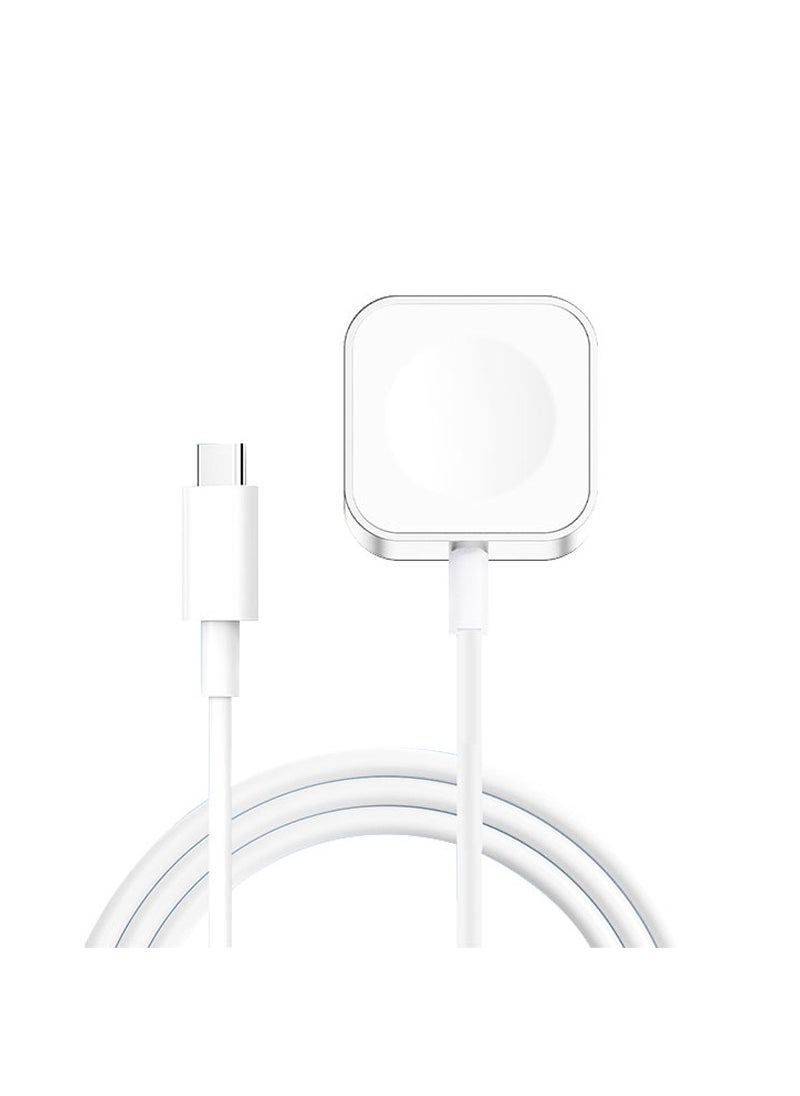 Generic - 1 x 5 pcs 5W Magnetic Fast Charger Portable for Apple Watch silver with line (including packaging) - Image 1