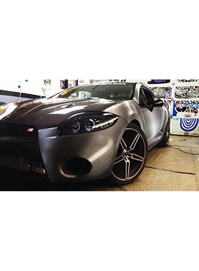 VVIVID XPO Gunmetal Grey Brushed 5ft x 1ft ft Car Wrap Vinyl Roll with Air Release Technology - Image 5