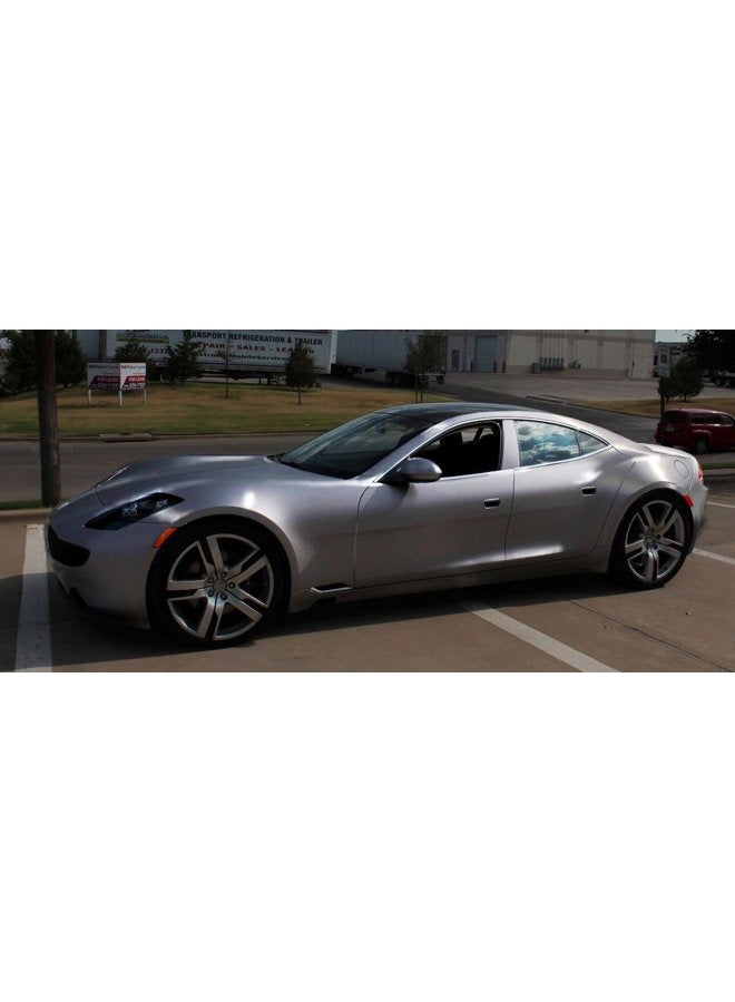 VVIVID XPO Gunmetal Grey Brushed 5ft x 1ft ft Car Wrap Vinyl Roll with Air Release Technology - Image 3