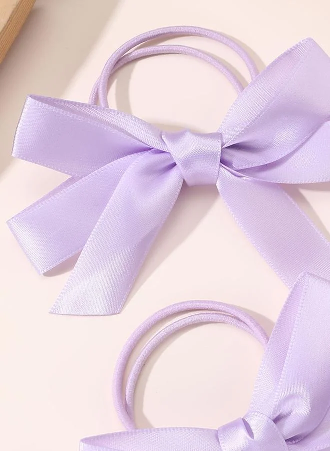 Take Two  Set of 2 - Solid Bowknot Hair Ties for Women | Best Price UAE