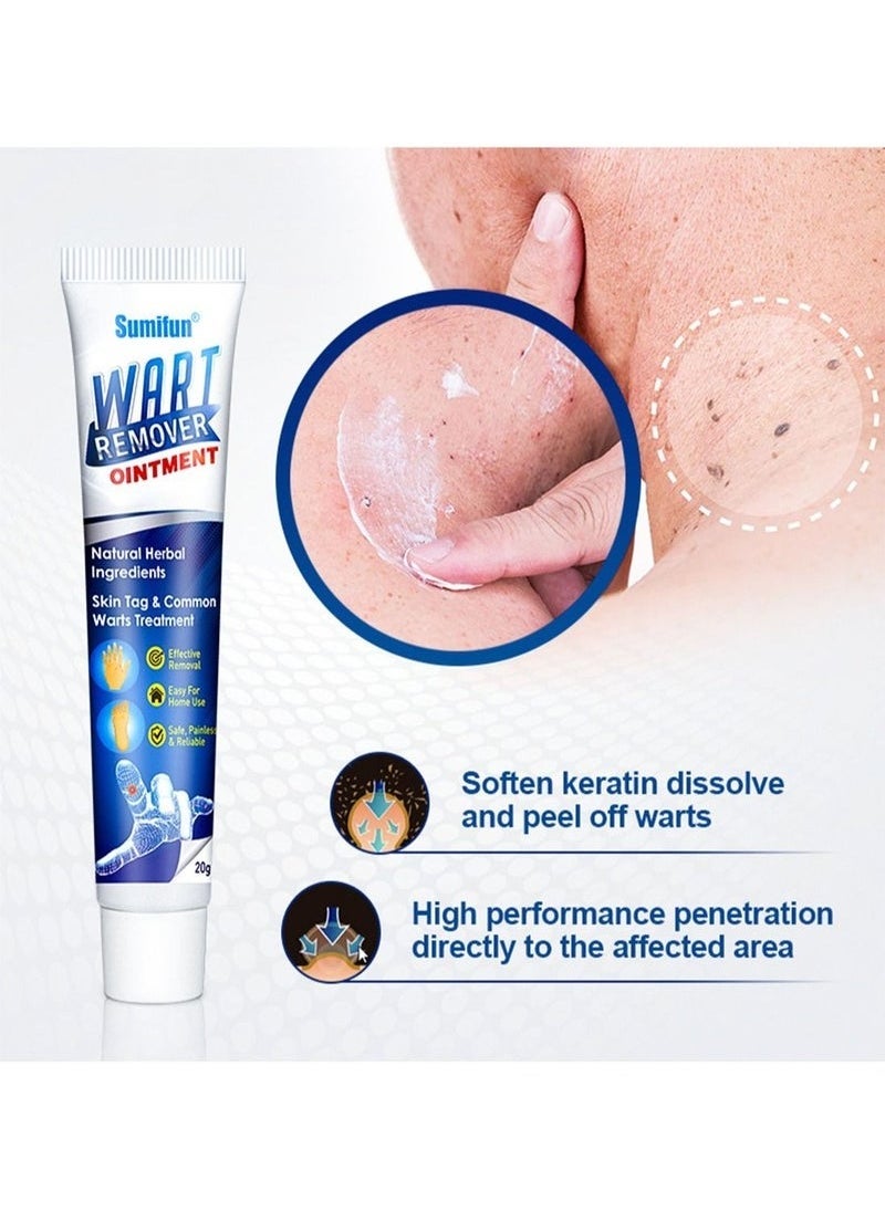 Sumifun Wart Remover Ointment Cream Skin Treatment with Natural Herbal Ingredients for the Treatment of Common Warts Effective and Safe  - Image 4