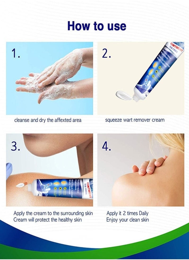 Sumifun Wart Remover Ointment Cream Skin Treatment with Natural Herbal Ingredients for the Treatment of Common Warts Effective and Safe  - Image 5
