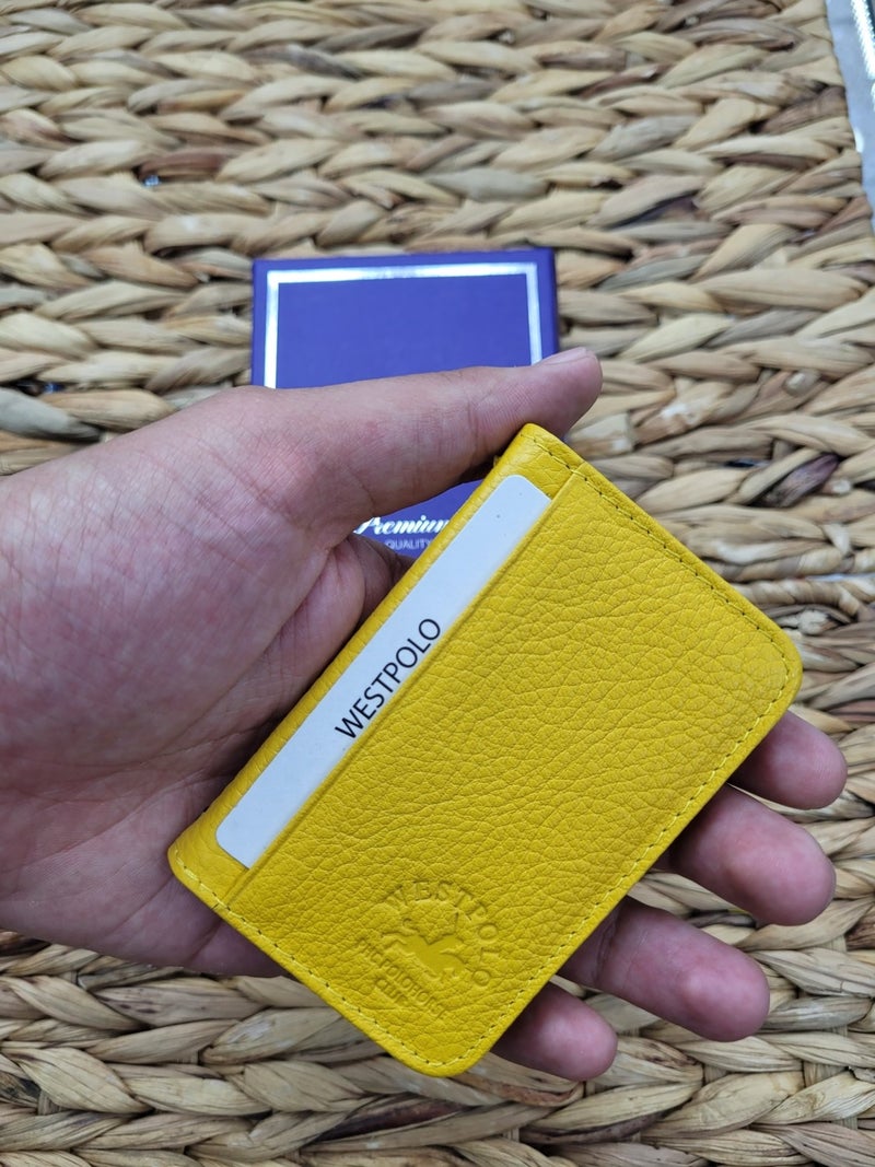 West Polo Westpolo Custom 1026 Leather Unisex Card Holder  - Image 1