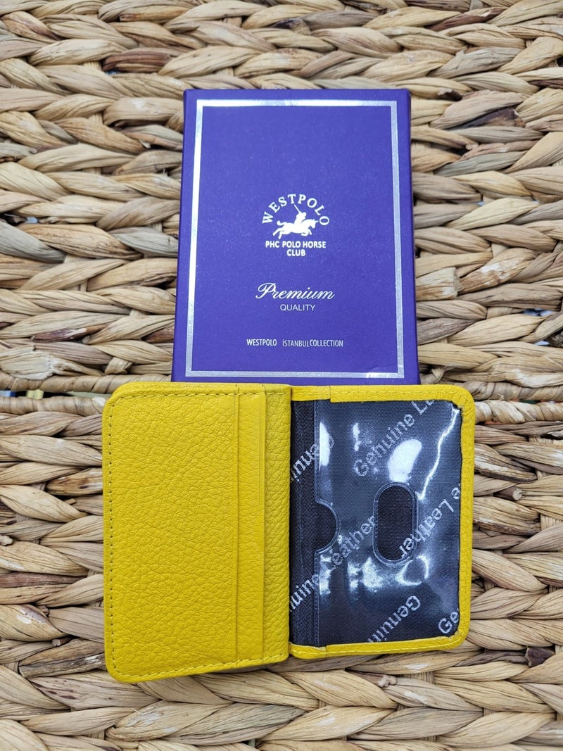 West Polo Westpolo Custom 1026 Leather Unisex Card Holder  - Image 4