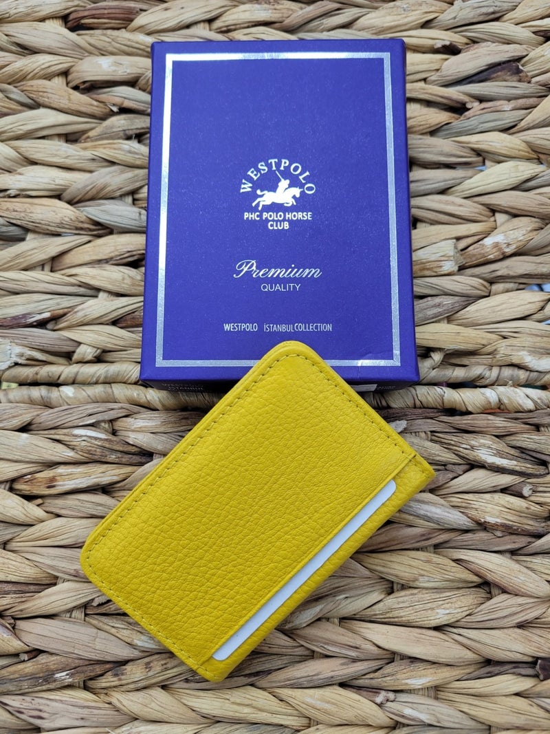 West Polo Westpolo Custom 1026 Leather Unisex Card Holder  - Image 5