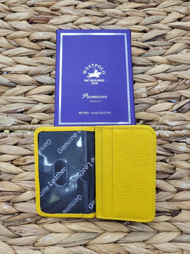 West Polo Westpolo Custom 1026 Leather Unisex Card Holder  - Image 3