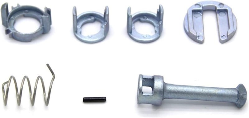QASULER 7PCS Door Lock Barrel Repair Kit for BMW E46 - Image 1