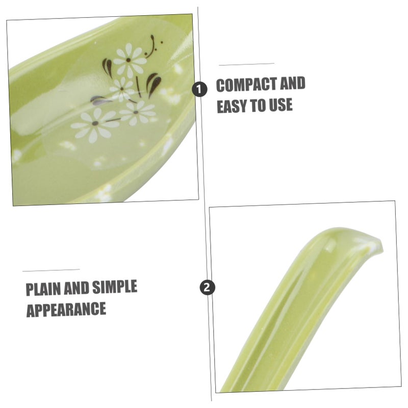 Green Heat Resistant Long Handle Soup Spoons 8pcs Kitchen Stirring and Serving Utensils - Image 4