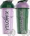 VELOMIX 2 Pack 28 oz Protein Shaker Bottles for Protein Mixes 2x Wire Whisk Leak Proof Shaker Cups for Protein Shakes Protein Shaker Bottle Pack Flower Set - Image 1