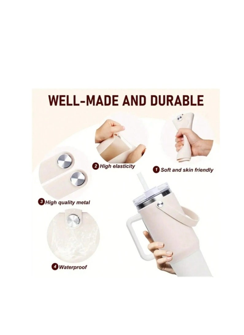 OASIS-TH Water Bottle Carrier Bag for Stanley 40oz Tumbler Protective Silicone Sleeve Bottle Boot  - Image 5