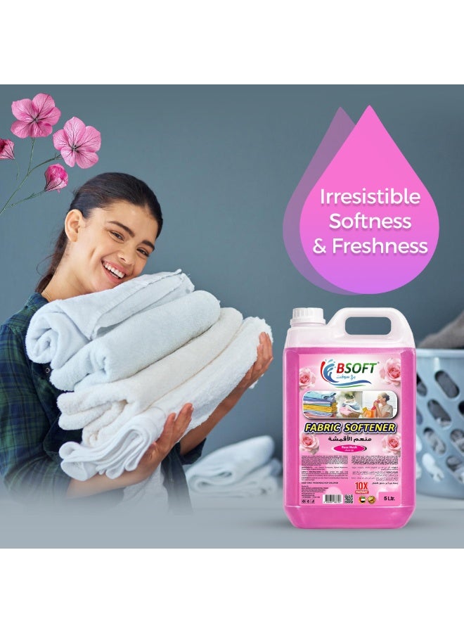 BSOFT Fabric Softener Concentrated Liquid With Rose Musk Fragrance 5L - Image 3