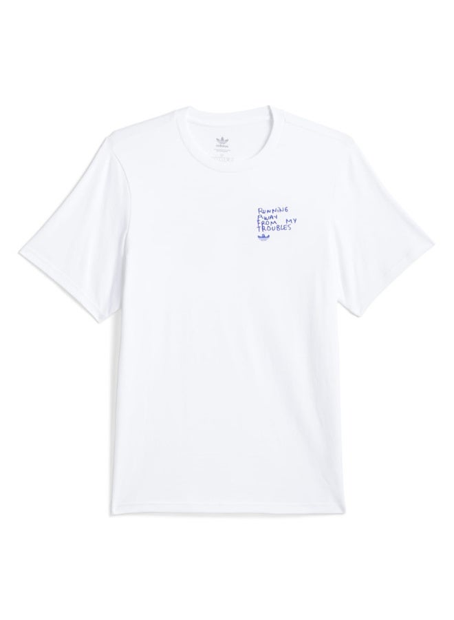 Adidas adidas SHMOO G TEE 2 White Originals Unisex T-SHIRTS  - Image 3