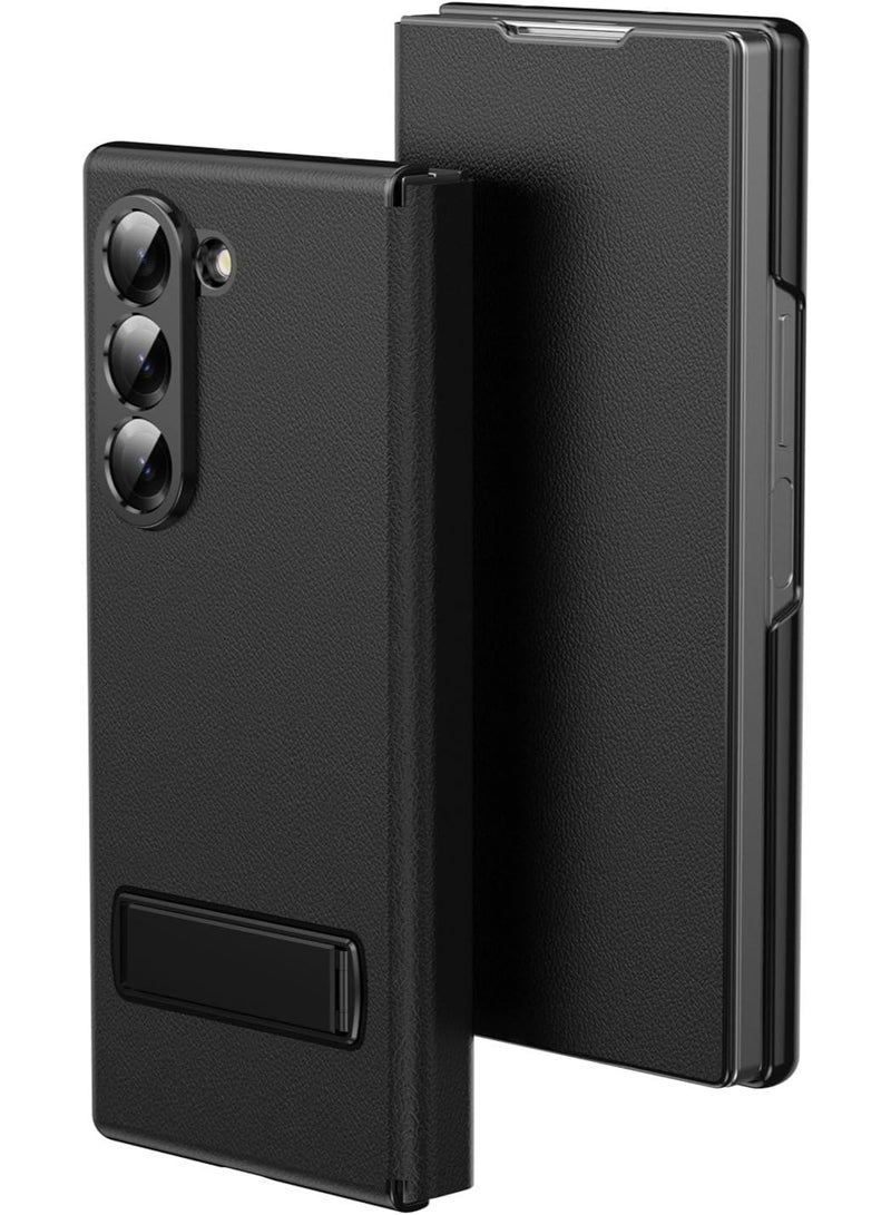 XIMAND جراب Ximand المغناطيسي القابل للطي لهاتف Samsung Galaxy Z Fold 7، مع حامل متعدد الزوايا، مصنوع من جلد فاخر عالي الجودة، مع غطاء واقٍ نحيف بمفصلة كاملة للجسم - Image 1