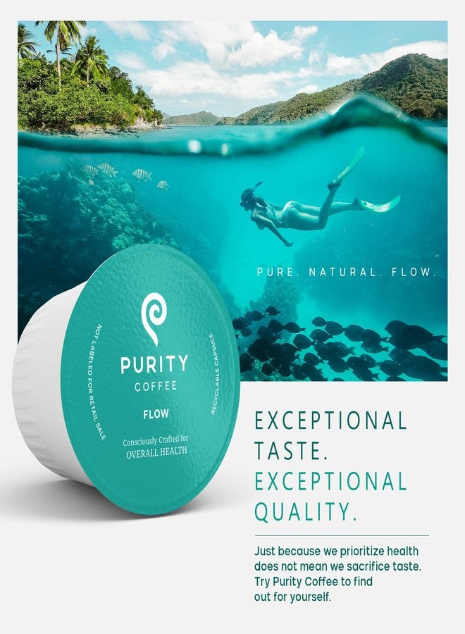 Purity Coffee FLOW Original Medium Roast K Pod Capsules (12ct Box) | Specialty-Grade USDA Organic Arabica Blend | Third Party Tested for Mold, Mycotoxins & Pesticides - Image 5
