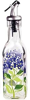 Grant Howard Grant Howard Hand Painted Square Cruet with Pourer, Blue Hydrangeas, 6 oz, Multicolor  - Image 1