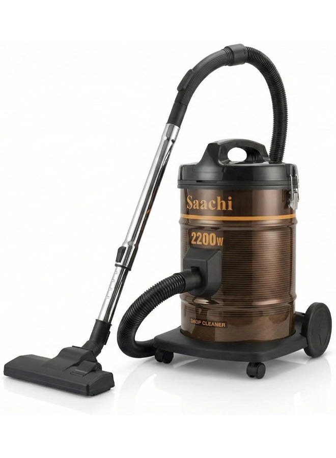 Saachi Dry Vacuum Cleaner NL-VC-1107-BR, 25L Steel Tank, 2200W Copper Motor, Air Blower, Multi-Filtration, Lightweight & Compact Design 2200 W NL-VC-1107-BR brown - Image 1