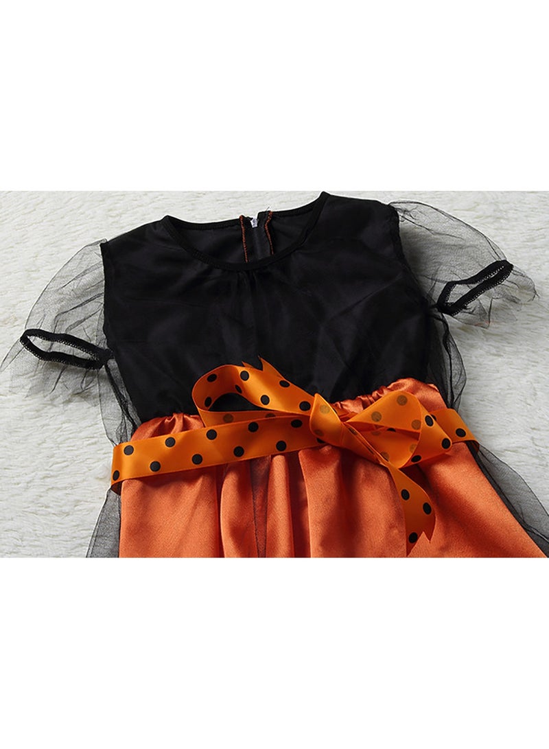 VUCATIN Kids Witch Costume Cosplay Set Fairy Tale Witch Costume Witch Dress Set For Party Masquerade Cosplay - Image 5