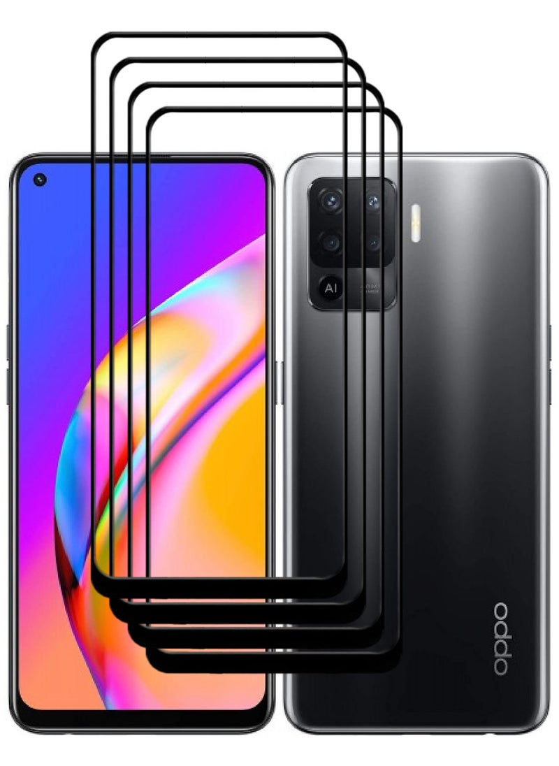 ACLIX 4 Pieces Antistatic ESD Dustproof Premium Quality High Definition Tempered Glass Screen Protector Designed For Oppo A94 - Image 1