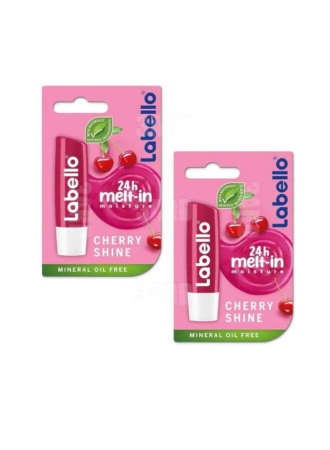 Labello Crazy Shine Stick Lip Balm 4.8g - 2 Pack