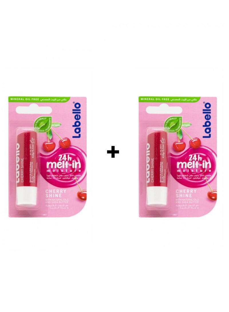 Labello Crazy Shine Stick Lip Balm 4.8g - 2 Pack
