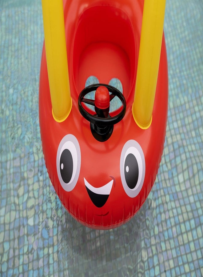 Poolcandy Little Tikes Cozy Coupe Inflatable Junior Baby Boat for The Little Ones, Enjoy a Day in The Water in Comfort with The Cozy Coupe Built in Canopy - Image 2