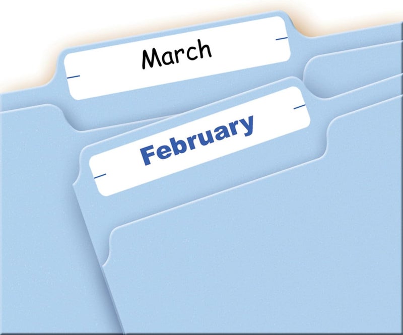 AVERY File Folder Labels on 4" x 6" Sheets, Easy Peel, White, Print & Handwrite, 2/3" x 3-7/16", 252 Labels (5202) - Image 2