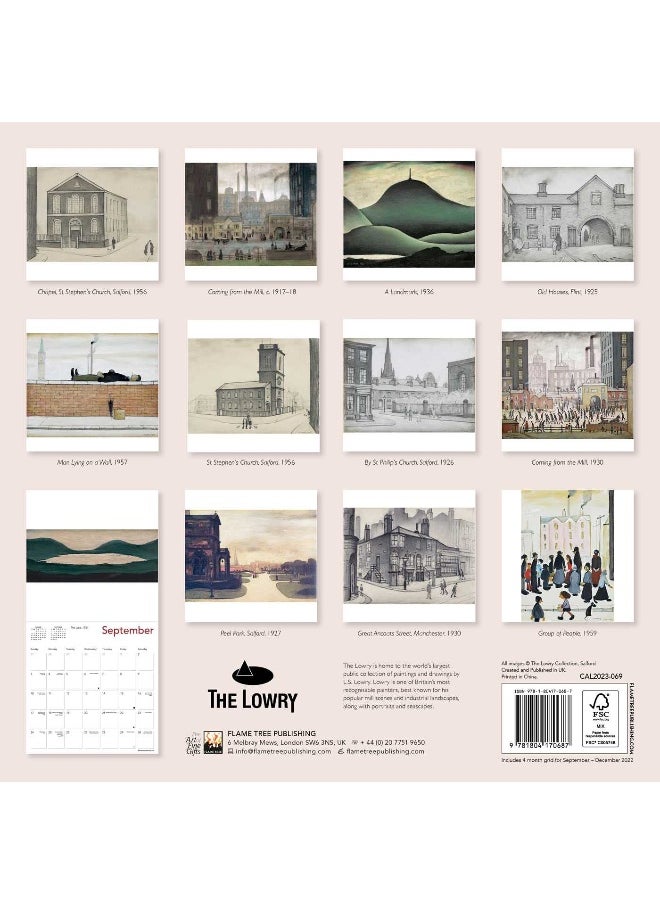 L.S. Lowry Wall Calendar 2023 (Art Calendar)  - Image 2