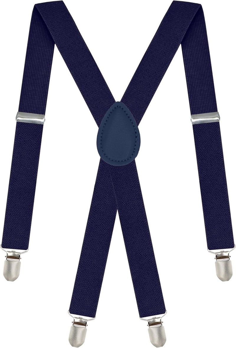 DIBI Suspenders for Men - Adjustable X back Suspender with 4 Strong Clips - Image 1