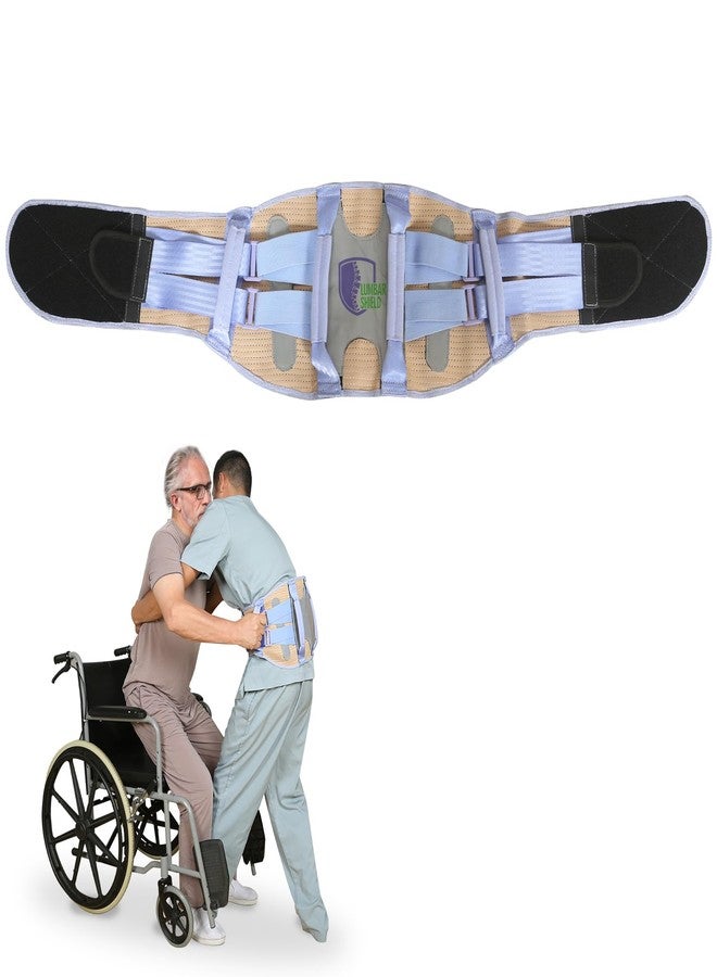 Ehucon Caregiver Gait Belt with Handles for Nursing Staff to Relief Lower Back Pain,Transfer Belt Physical Therapy Belt for Lifting Patients(Purple, M) - Image 1