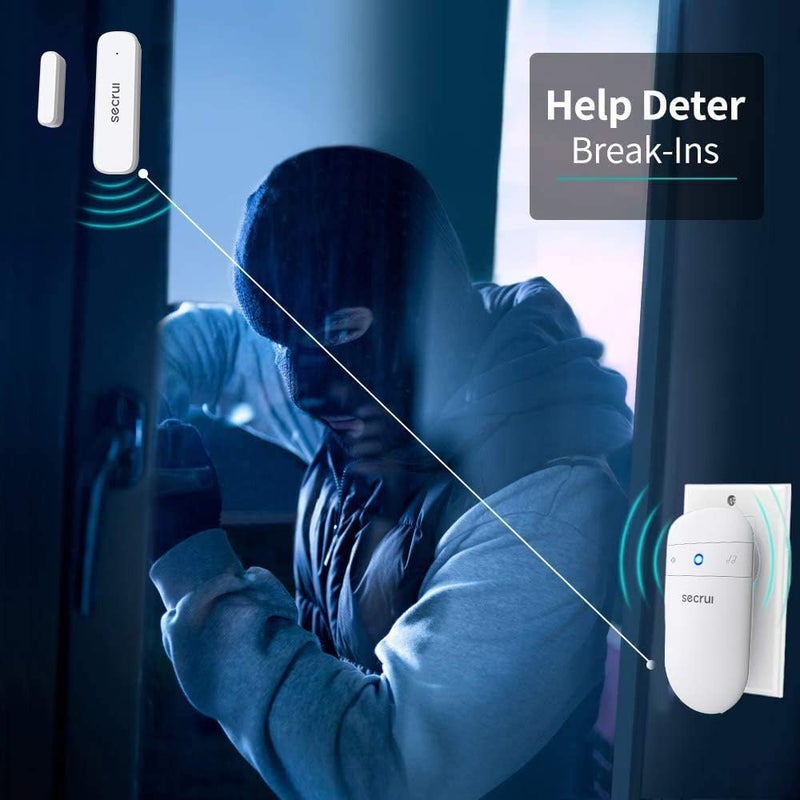 SECRUI Door Chime, Door Open Sensor Chime for Business/Home When Entering, Adjustable Volume, Easy Installation, 400ft Range, 52 Chimes, M508+D7 - Image 3