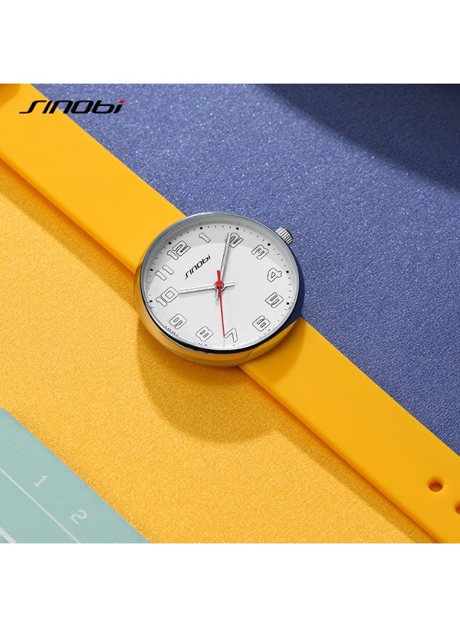 Sinobi Student 30M Waterproof Versatile Large Dial Watch (Yellow) - Image 4