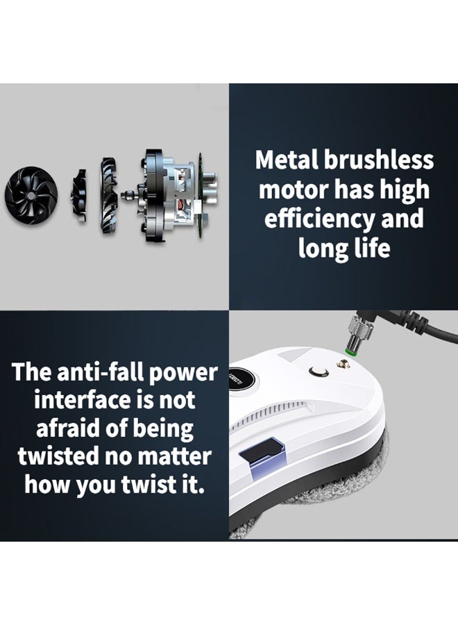 ميسا روبوت تنظيف النوافذ الجديد - مزود بنظام رش الماء التلقائي، شفط قوي 5600Pa، تخطيط مسار ذكي، تحكم عن بعد، مثالي للزجاج والبلاط والأبواب الزجاجية - للمباني الشاهقة - Image 5