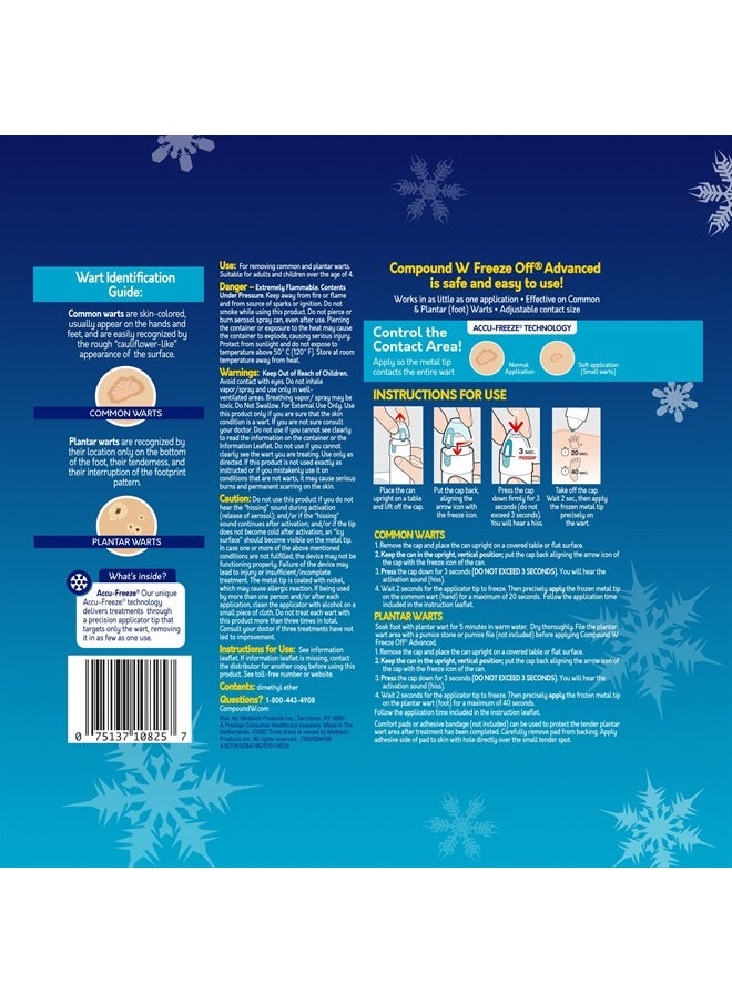 Freeze Off Advanced Wart Remover with Accu-Freeze, Multicolor, 1 Count