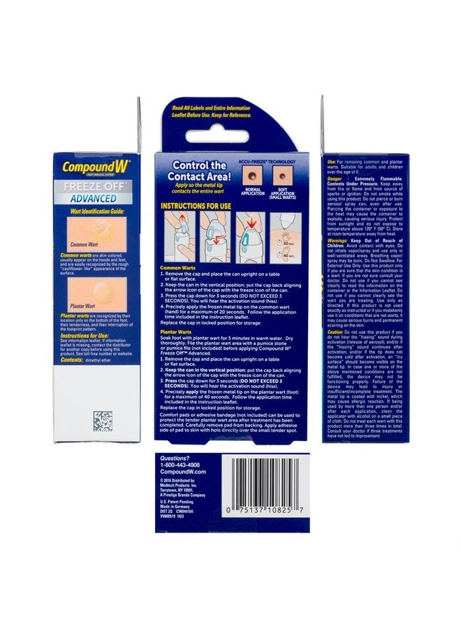 Freeze Off Advanced Wart Remover with Accu-Freeze, Multicolor, 1 Count