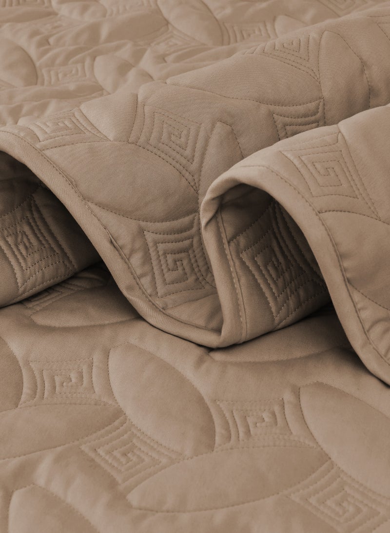 Master Home Textile 4Piece Microfiber Bedspread Set Fits 200 x 200 cm Double Size Bed King Size Compressed Comforter Set Elmira Series - Image 3