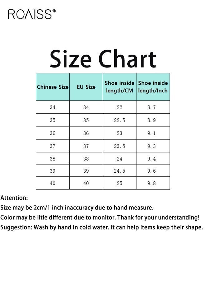 roaiss Women Summer Sandals with Adjustable Buckle, Stylish Slip‑On Slippers with Non-slip Sole, Comfort Flat Slides, Casual Open-toed Shoes for Ladies, Suitable for Daily Wear or Any Outdoor Leisure Setting - Image 4