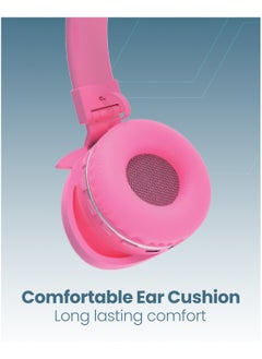 Moxedo Moxedo Junior Wireless On-Ear Headphones for Kids Adjustable Foldable Design Stereo Headphone 90dB with Built-In Microphone Compatible for iPad/Phone/Tablet and Other Devices (Junior Poe)  - Image 2