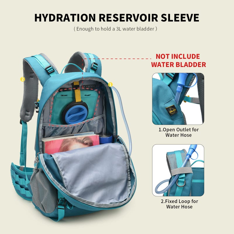 SKYSPER Hiking Backpack for Men Women, 35L Travel Backpack Waterproof Camping Backpack Outdoor Lightweight Daypack - Image 5
