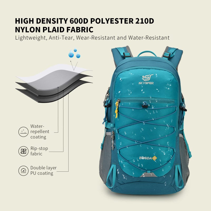 SKYSPER Hiking Backpack for Men Women, 35L Travel Backpack Waterproof Camping Backpack Outdoor Lightweight Daypack - Image 3
