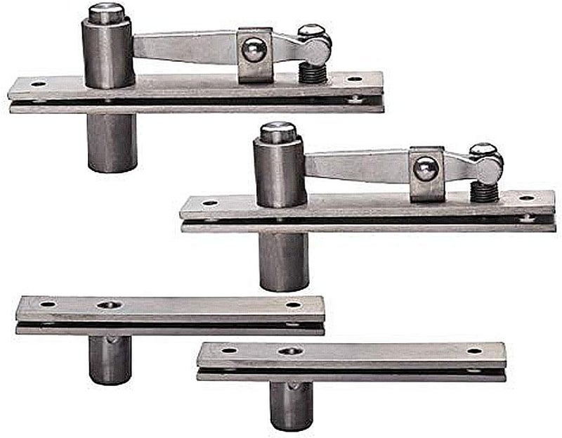 TamBee Pivot Door Hardware Hidden Door Hinges for Secret Door Pivot Hinge Heavy Duty Hidden Bookcase Hinges Secret Door Hinges 304 Stainless Steel (I Shape 2PCS) - Image 1