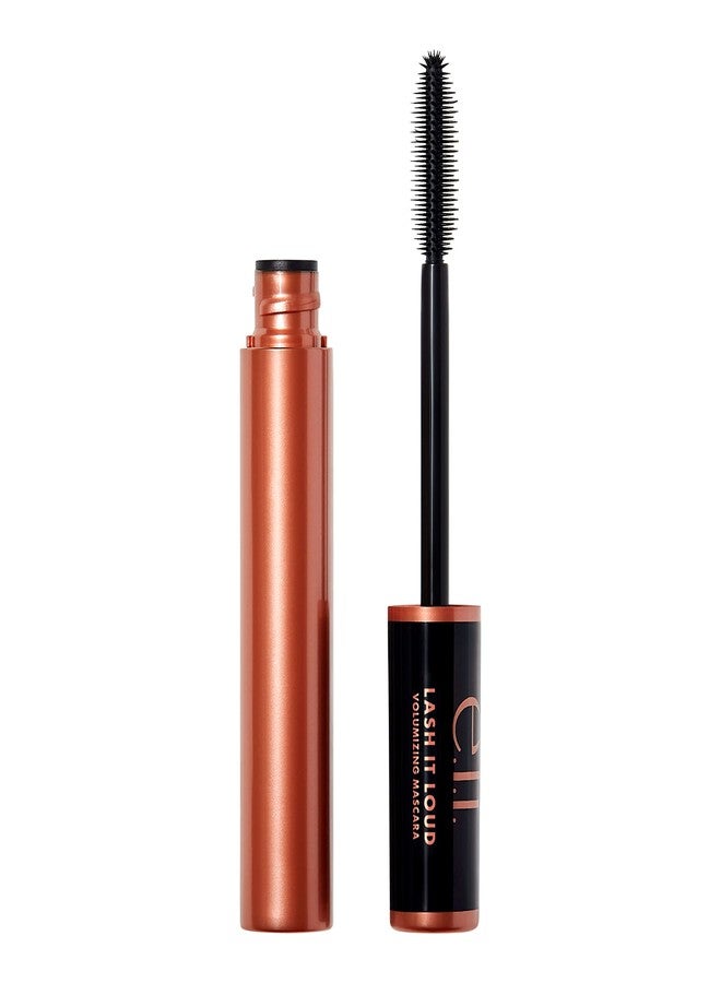 إلف ماسكارا elf Lash It Loud، تركيبة مكثفة وغنية بالأصباغ لرموش أكثر كثافة وجرأة، تضيف بُعدًا، نباتية وخالية من القسوة، أسود، 0.23 أونصة - Image 1