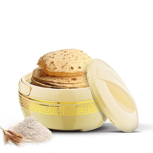 Asian Plastowares Orchid Gold Casserole 2500ml | Premium Insulated ISI-Certified Hotpot | Elegant Dinner Set | Stylish Kitchenware Gift Combo Box | Beige - Image 1