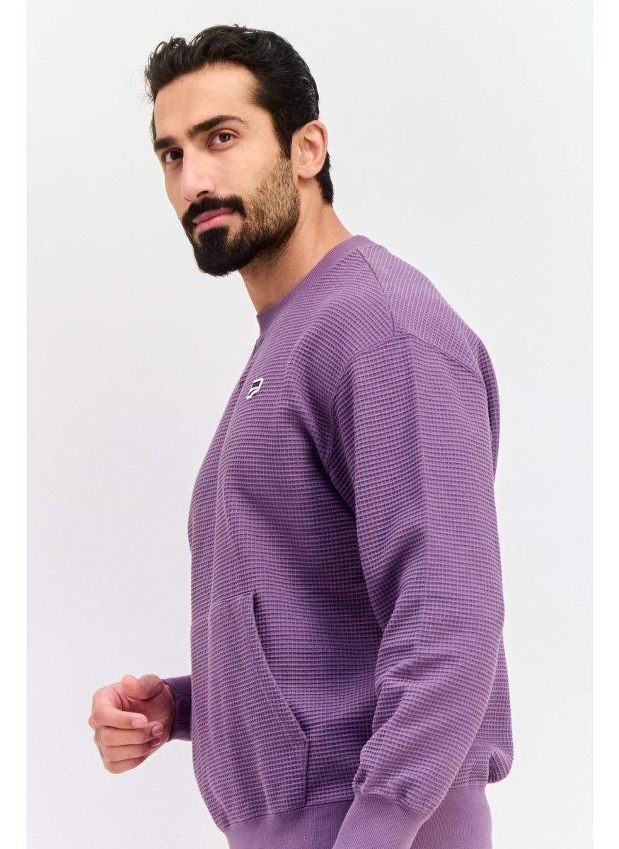 PUMA Men Sportswear Fit Training Sweatshirt, Purple  - Image 4