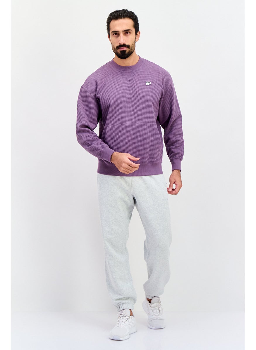 PUMA Men Sportswear Fit Training Sweatshirt, Purple  - Image 2