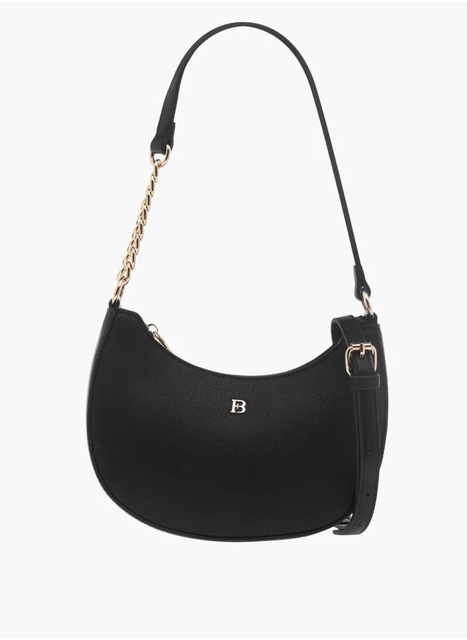 فلورا بيلا من شو إكسبرس Women Solid Shoulder Bag with Detachable Strap and Zip Closure