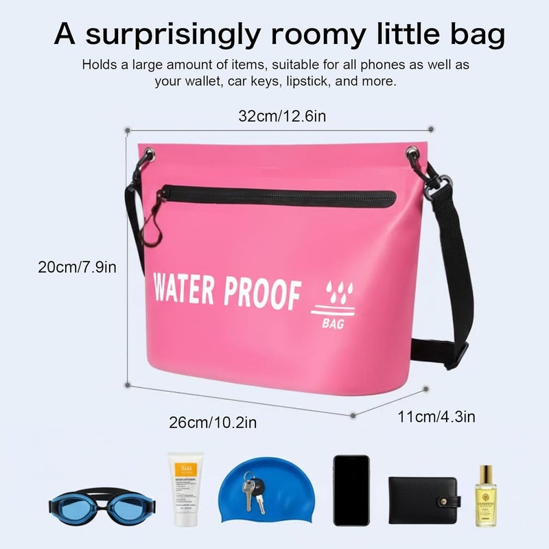 UOEPOWA Beach Bags for Women and Men Mobile Phone Waterproof Storage Shoulder Bag for Travel - Image 4