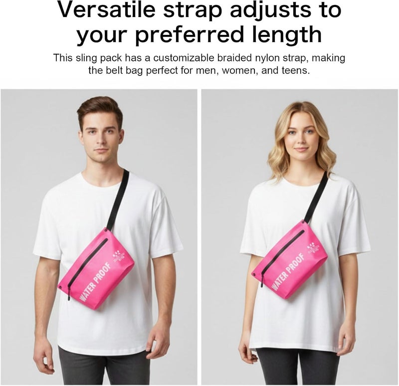 UOEPOWA Beach Bags for Women and Men Mobile Phone Waterproof Storage Shoulder Bag for Travel - Image 5