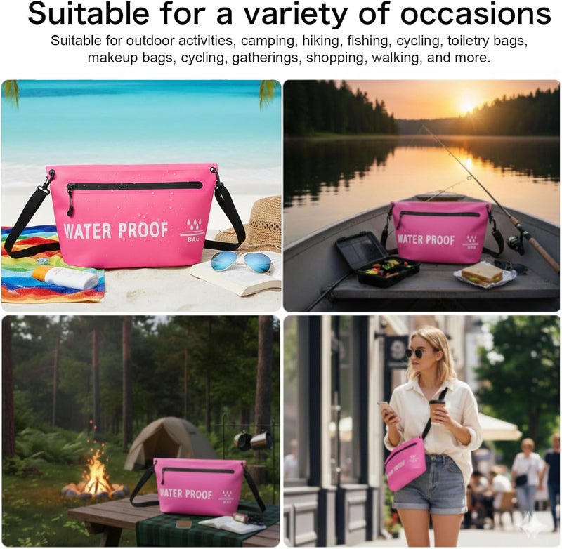 UOEPOWA Beach Bags for Women and Men Mobile Phone Waterproof Storage Shoulder Bag for Travel - Image 2