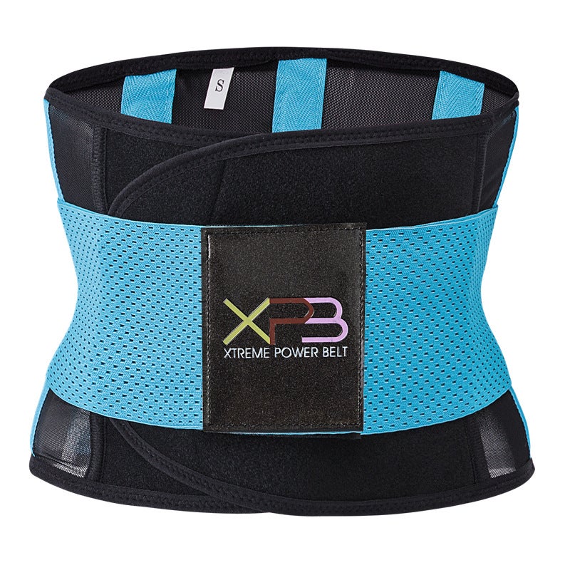 Unisex Waist Trainer Breathable Mesh Belt Sports Girdle Rose Red - Image 2